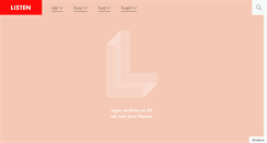 Desktop Screenshot of listen.no